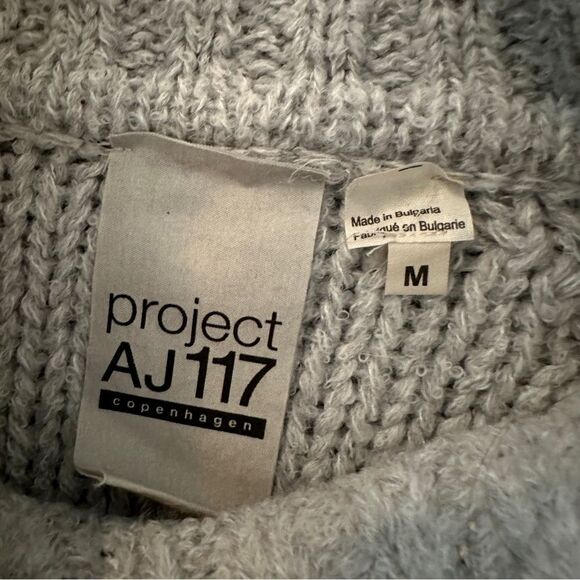 Project AJ117 Hudson Chunky Turtle Neck Sweater Size Medium - Picture 5 of 8